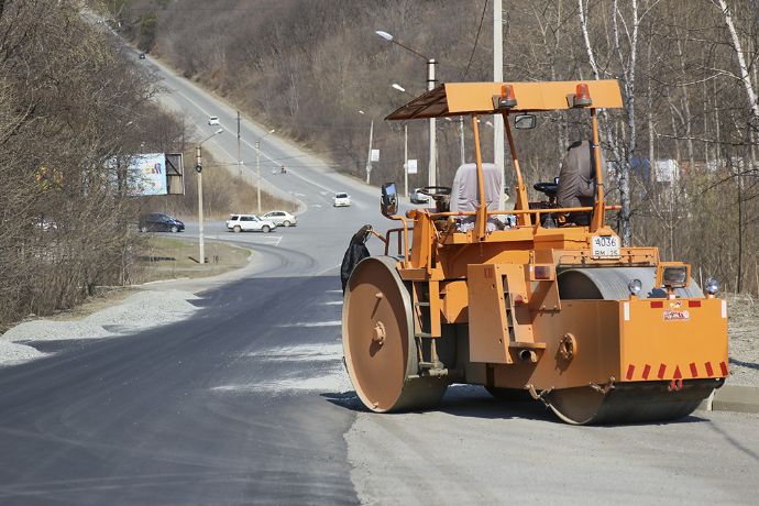 В Находке ремонт городских дорог набрал темп