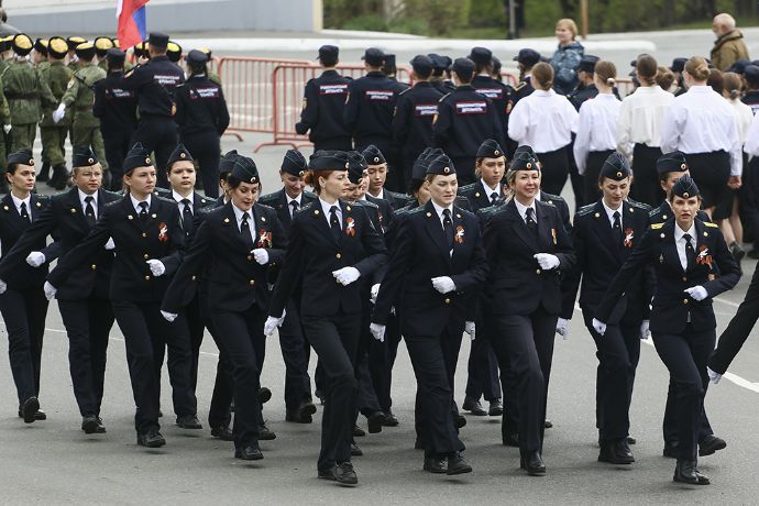 Генеральная репетиция парада Дня Победы прошла на Центральной площади